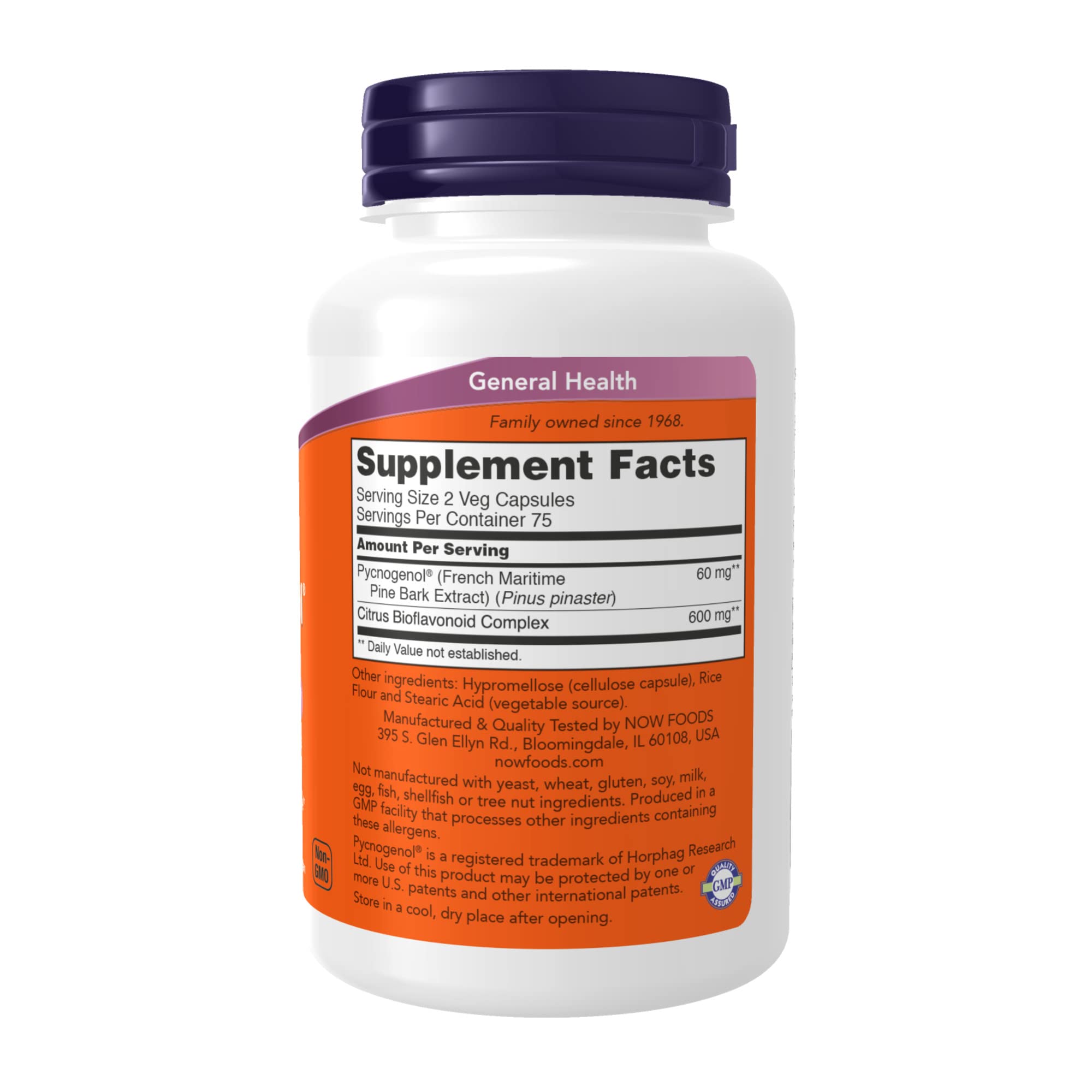 NOW Supplements, Pycnogenol 30 mg (a Unique Combination of