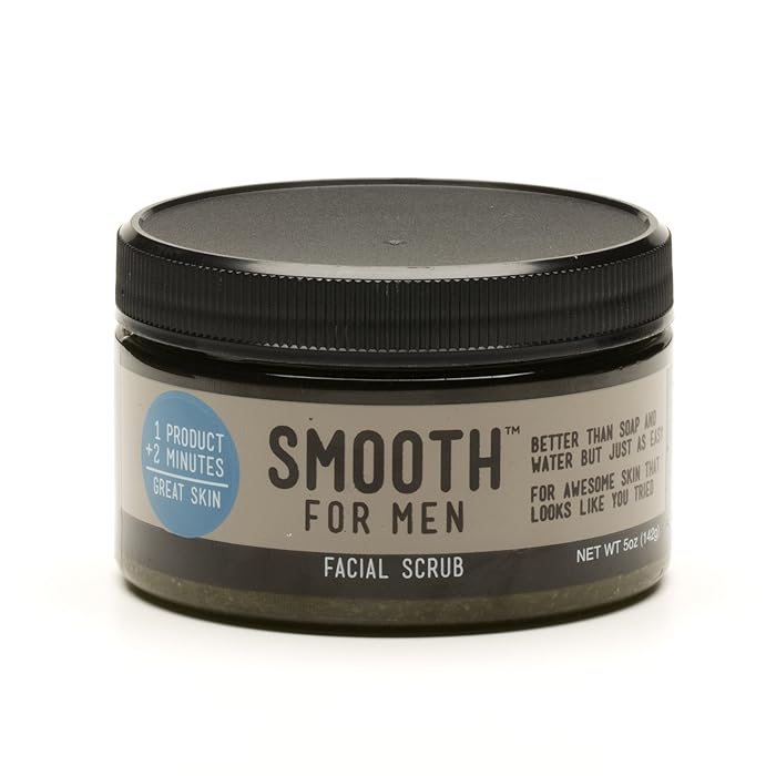 Smooth for Men Green Tea with Tea Tree Oil Facial Scrub