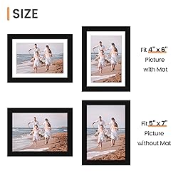 upsimples 5x7 Picture Frame Set of 10, Display