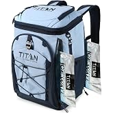 Titan Deep Freeze Ice Wall Backpack Cooler 30 Can Cooler Bag with Ice Packs