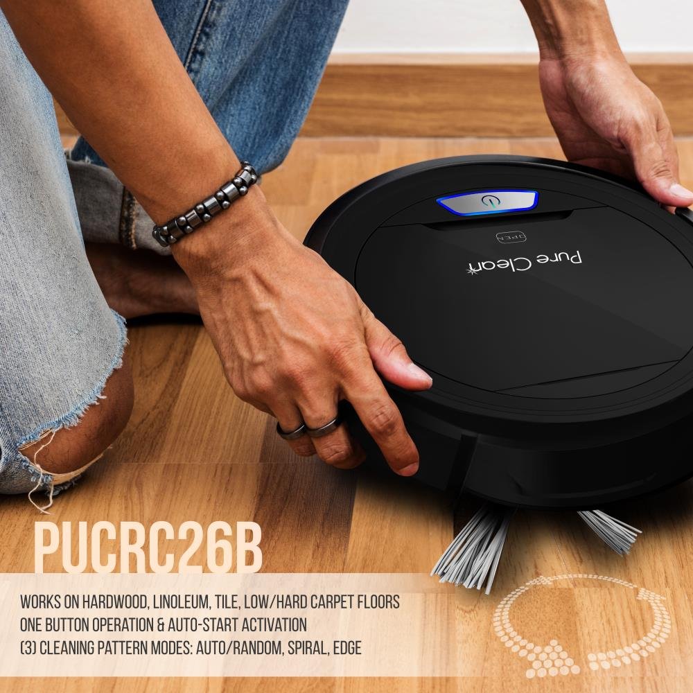 PureClean Automatic Robot Vacuum Cleaner Robotic Auto Home Cleaning