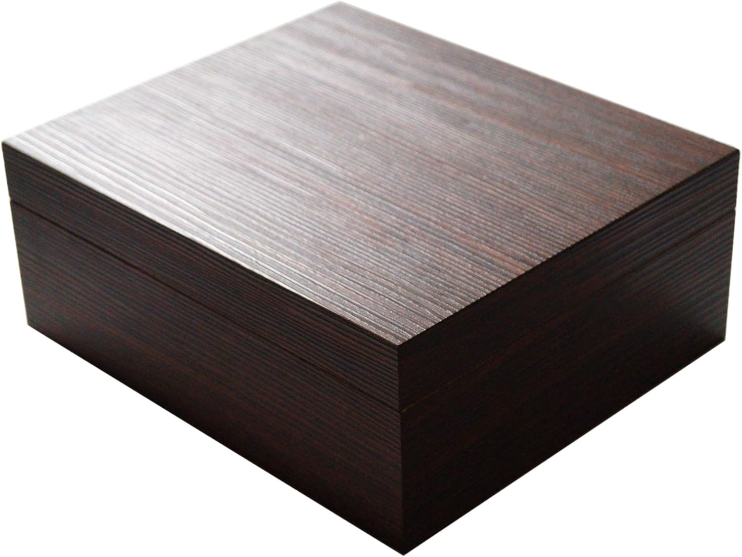 GERMANUS Humidor for 50 Cigars, Dark Brown, with Hygrometer and Humidifier BigaMart