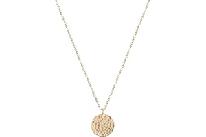 Fettero Pendant Necklace Gold Choker Layered Coin Open Karma Circle Full New Crescent Moon 14K Gold Plated Dainty Simple Moon Phase Jewelry for Women Gift