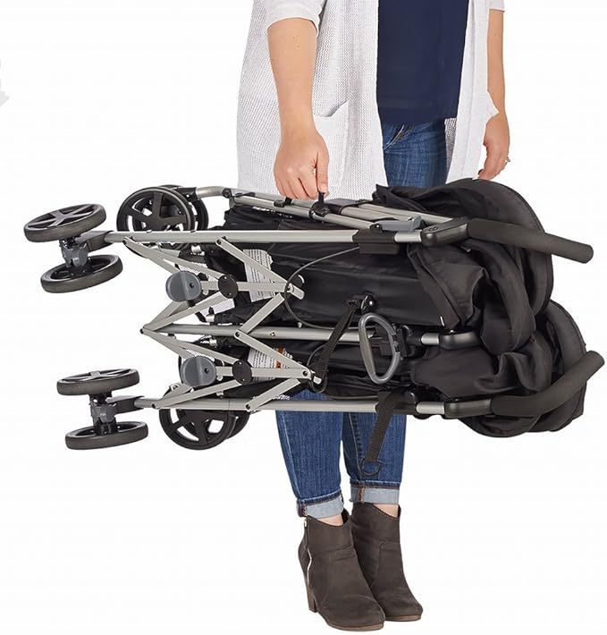 evenflo minno twin double stroller glenbarr gray