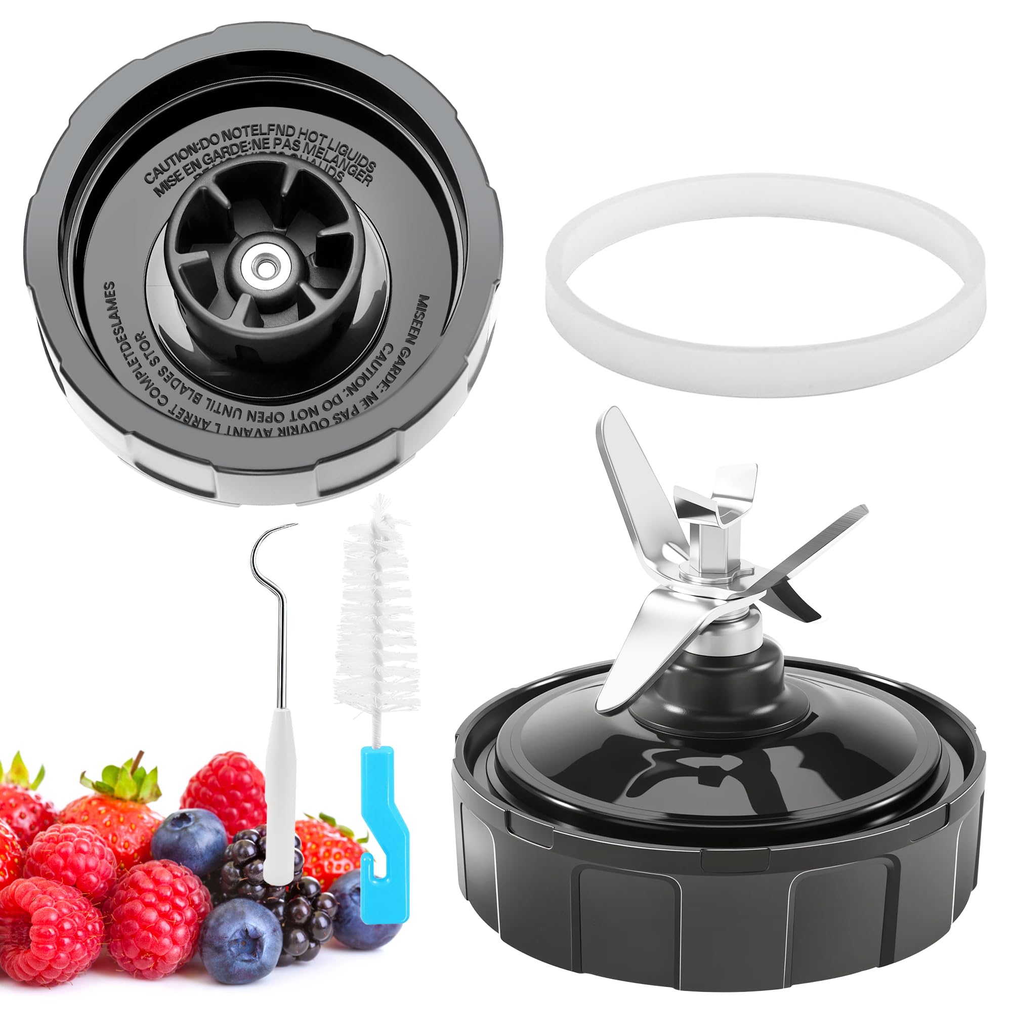 Photo 1 of 1-pack 6 Female Fins Extractor Blade Assembly for Ninja Blender Replacement Parts, 3.94in/10cm Blender Blade Compatible with Ninja Blender Auto iQ BL450, BL456, BL480, BL480D, BL482 (Female Fins Only)