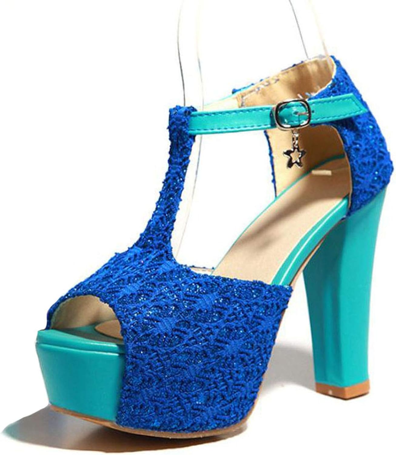 12 cm High Heels Summer Sandals Women Sexy Lace Platform Party Shoes Woman Wedding Ladies Shoes