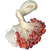 POUI COME DREAM Fishing Gill Net 98ft Monofilament Nylon 2 Inch Grid | 0.35mm High-Strength Twine, Single Layer, Large Buoys, Seine Net Red De Pesca, For Survival
