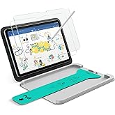 ESR 2 Pack Paper-Feel Screen Protector for iPad Air 11 Inch M4/M3/M2 | 9H Matte Writing Tempered Glass with Ultra Fit Tray, Write and Draw Like on Paper, Anti-Glare, Bubble-Free