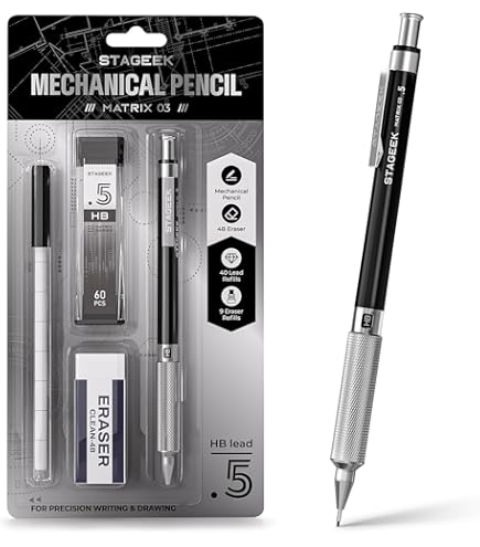 Amazon.com : Pentel Sharplet-2 Automatic Pencil, (0.5mm), Black, 1