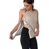 USBD Post Mastectomy Tank Tops with Inside Drain Pockets | Easy Access for Recovery | Premium Cotton Blend