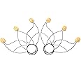 Fire Fans – Lotus Style – 3 Wicks – 1.5 Inch Woven Kevlar MoonBlaze Heads – Set of 2 – Lightweight – Beginner Level – Flow, Spinning, Circus, Dance Prop – for Festivals & Performances – by FIRE MECCA