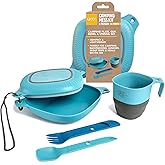 UCO 6-Piece Camping Mess Kit with Bowl, Plate, Camp Cup, and Switch Spork Utensil Set