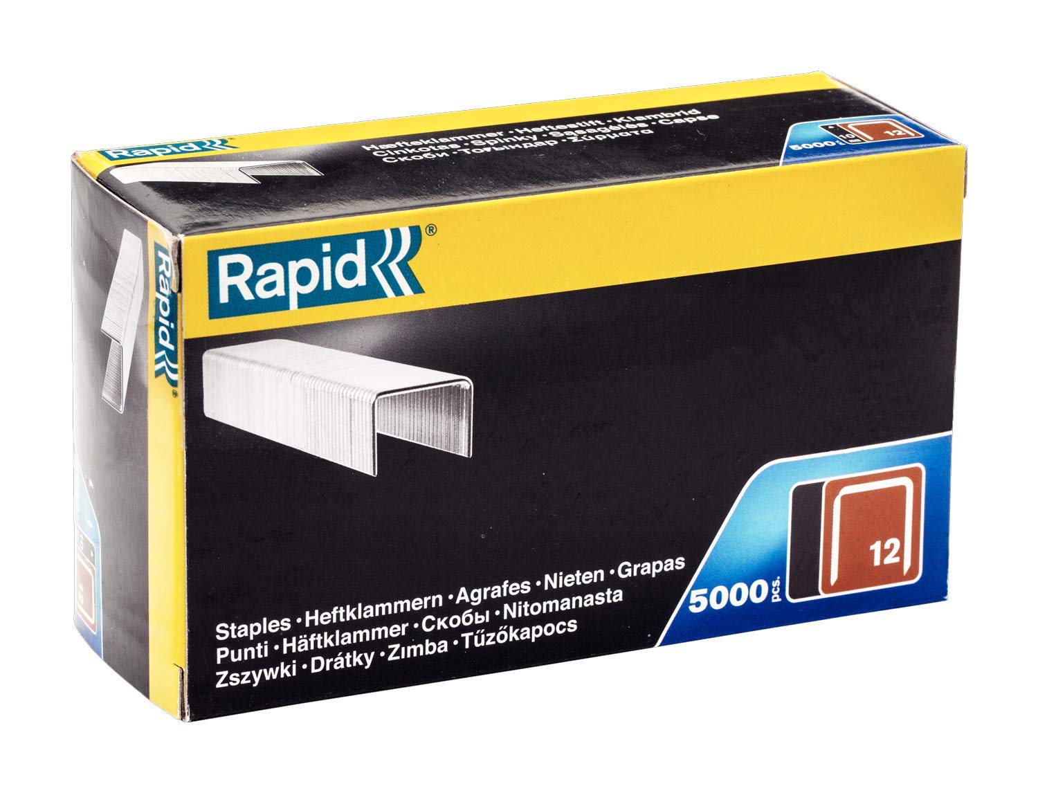 Rapid 40100519 High Performance No.12 Staples, Leg Length: 10 mm, -5000 Pieces