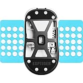 ESPTIGER ICE V2 DIY Universal Mouse Skates, 40-Piece PTFE Dots, 4 Sizes, White | Smooth Glide Feet with Curved Edges and 3M Adhesive for Custom Upgrades
