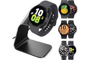 NANW Charger Dock Compatible with Samsung Galaxy Watch 6/Classic/Watch 5/5 Pro/Watch 4/Classic/Watch 3/Active 2/1, USB Replacement Charging Cable Dock Stand Accessories for Galaxy Watch 6/5 Pro,Black