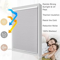 Moonice Cordless Blackout Cellular Shades, Cellular