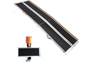 LEMNISCATE 8FT Wheelchair Ramp,96" L x 31.3" W Ramps for Wheelchairs for Home,800 LBS Capacity Portable Ramps for Steps,Handicap Threshold Ramp Scooter Ramps for Home Entry,Stairs,Doorways,Curbs