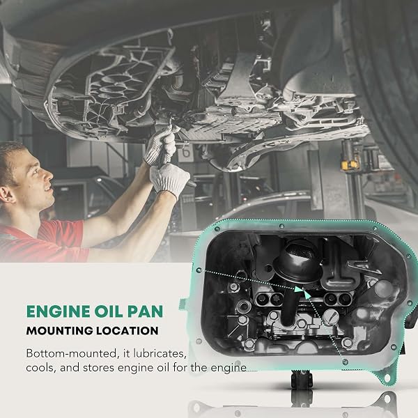 YHTAUTO ENGINE OIL PAN AND DRAIN PLUG REPLACEMENT FOR 2007-2010 HONDA ODYSSEY 2006-2008 PILOT RIDGELINE & 2003-2006 ACURA MDX (V6 3.5L ONLY)