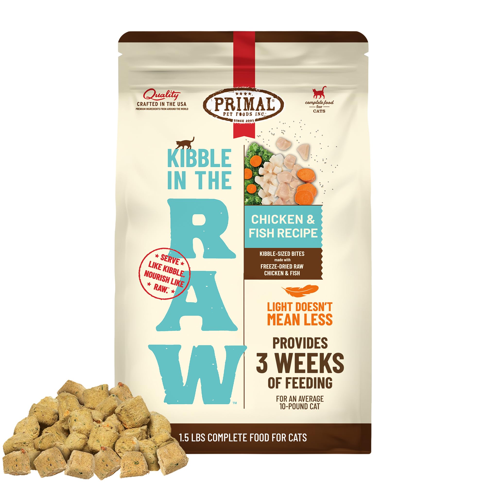 Primal Kibble in The Raw, Freeze Dried Cat