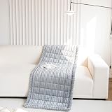 GKXLH Thick Corduroy Sofa Cover 90x210cm Light Grey 2 3 Seater Non-Slip view 8