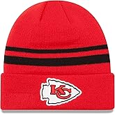 New Era Unisex-Adult NFL Official Sport Knit Classic Striped Knit Beanie Cold Weather Hat