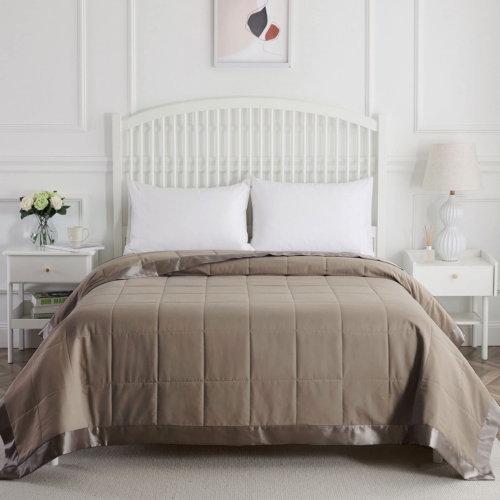COMFLIVE Down Alternative Blanket with Satin