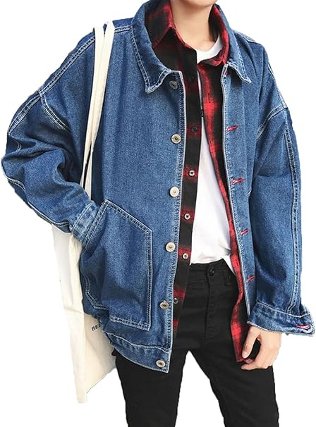 Amazon ニカ メンズ デニムジャケット デニムジャンパー デニムブルゾン デニムコット 秋 春 ジャケット コート ジャケット 通販