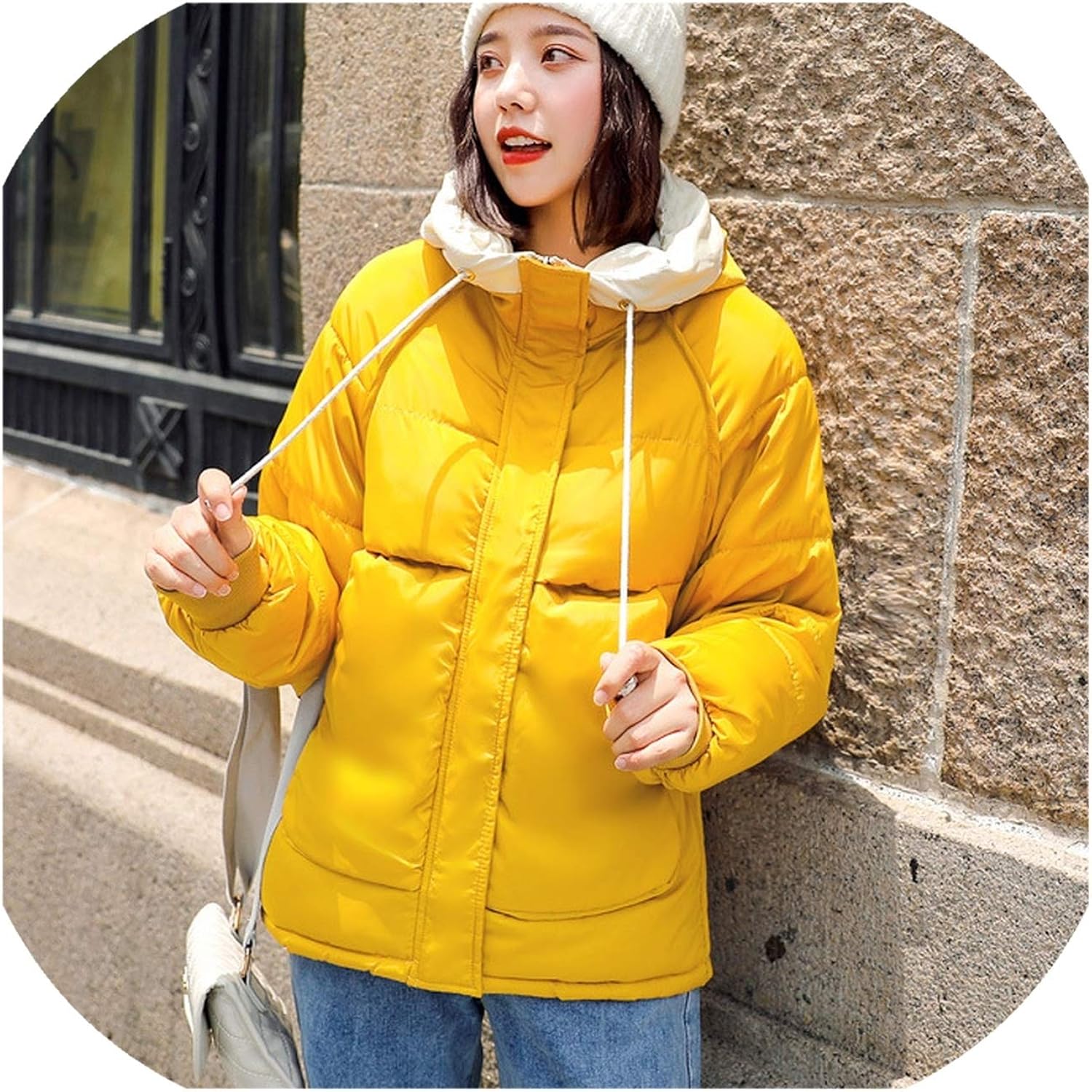 ladies short yellow jackets