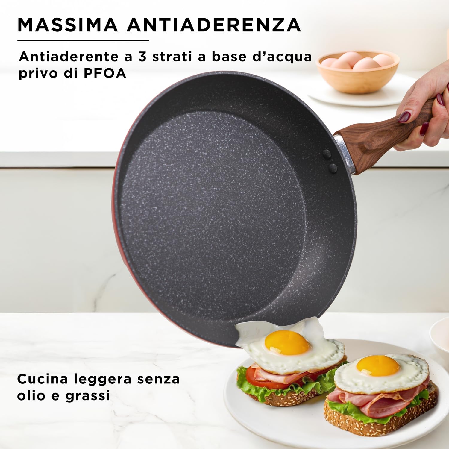 KASANOVA 1 GOLDEN 5 RED 8-TEILIGE BATTERIE, Geschmiedetes Aluminium Bakelit Glas 4