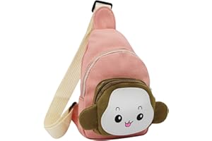 Amamcy Cute Sling Bag Small Chest Bag Cartoon Monkey Sling Daypack Cute Cossbody Sling Bag Coin Purse Small Cute Purse Fanny Pack