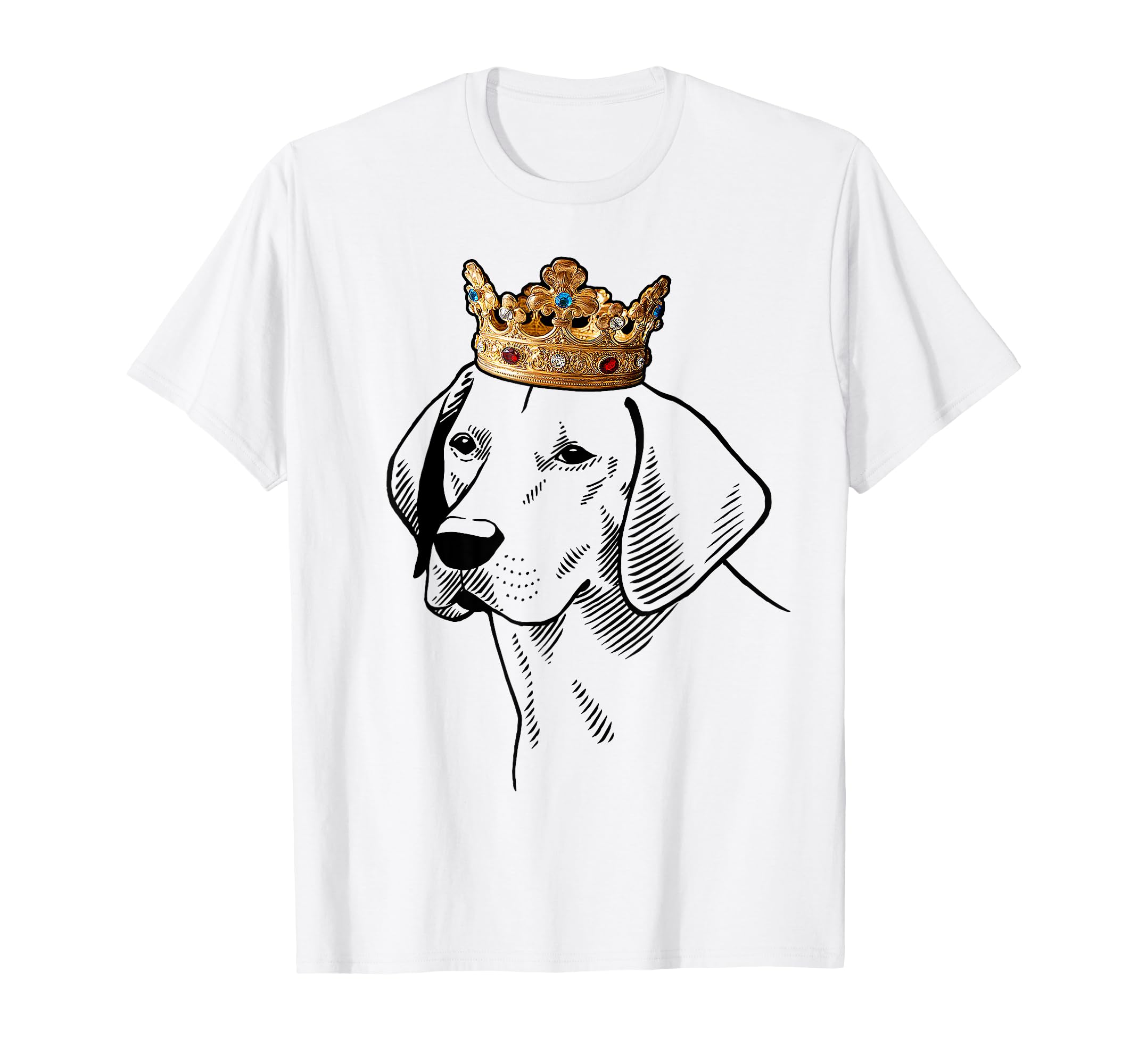 Harrier Dog Wearing Crown T-Shirt
