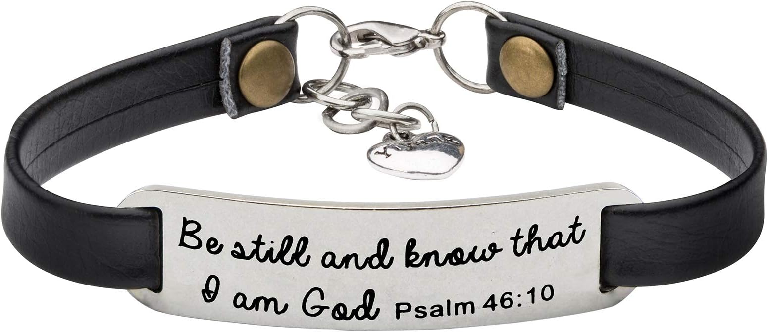 Religious Bracelets for Women Christian Leather Bracelet Inspirational Gifts for Her