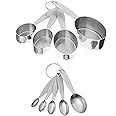 Cuisipro Stainless Steel Measuring Cup and Spoon Set