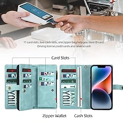 TwoHead for iPhone 14 Wallet Case with Card