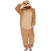 Très Chic Mailanda Sherpa Unisex Adult Animal Onesies Cosplay Pajamas Sleepwear Halloween Costume