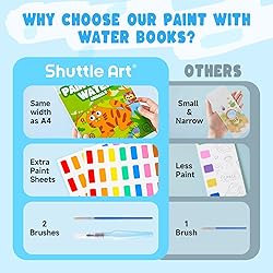 Shuttle Art Paint with Water Coloring Book for