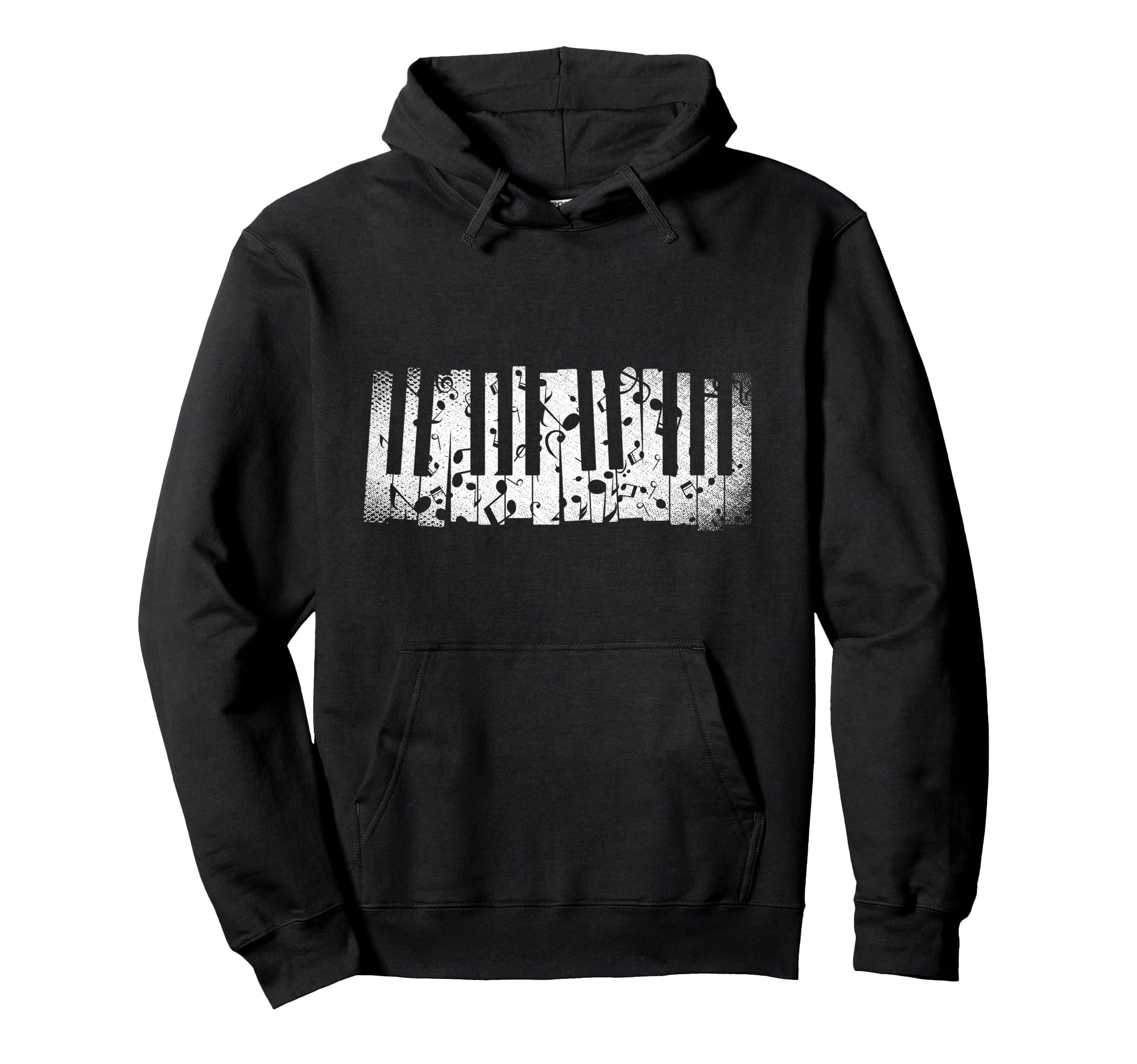 Piano Keyboard Classical Music Instrument Music Notes Piano Pullover Hoodie