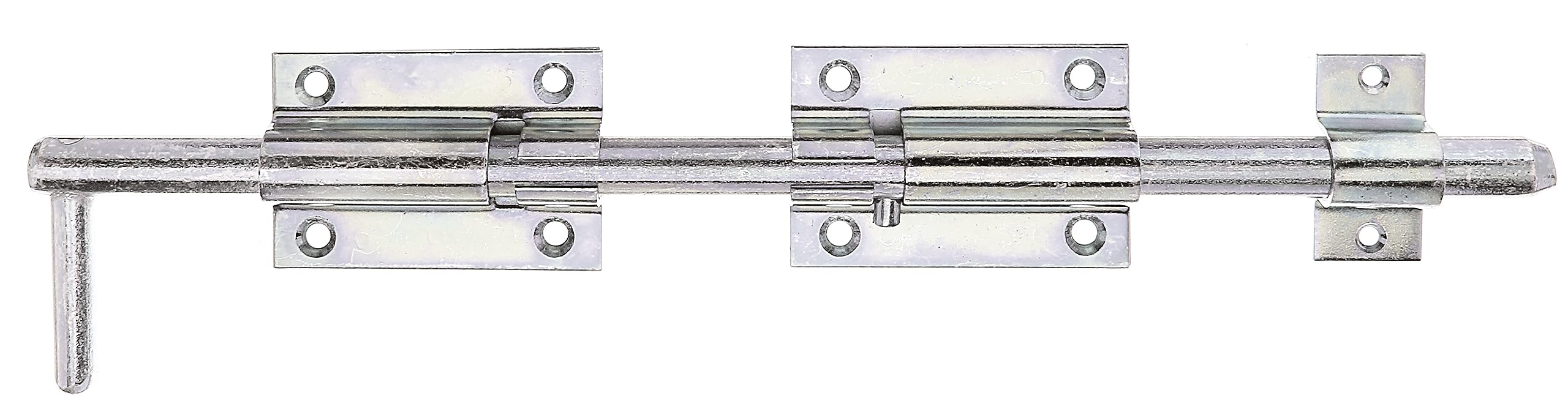 Gah-Alberts 128500 Bolted Bar Hinge 2-Piece Panel with Fixed Tab 90 x 60 ø 16 x 400 Yellow-Galvanised