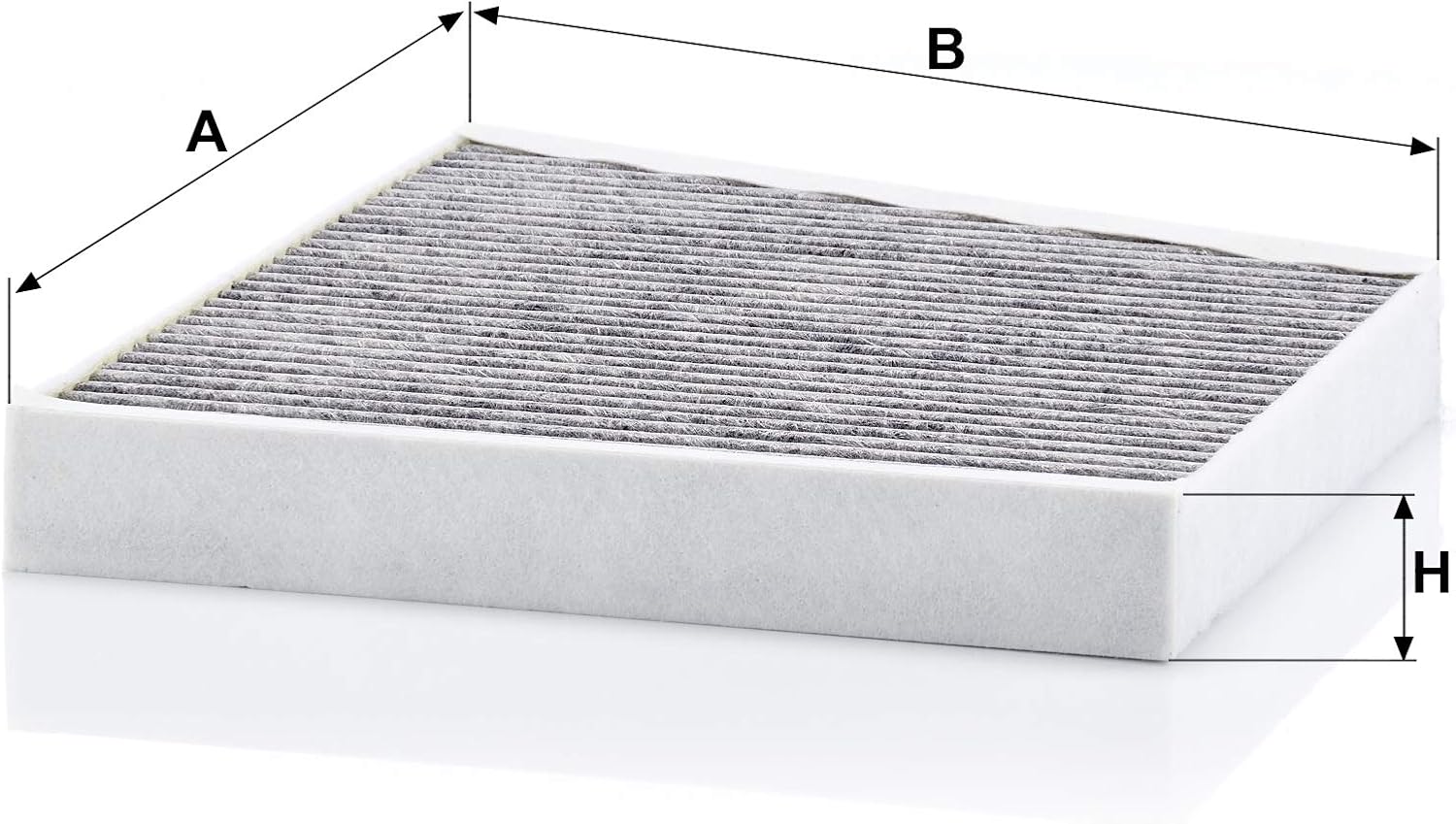 MANN-FILTER CUK 3172 Cabin Air Filter - Pollen Filter with Activated Carbon - for Cars + Transporters, White, 31.2 x 26 x 3.5 cm - Image 3