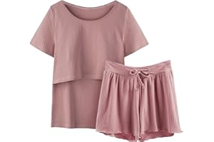Umeyda Women's Breastfeeding Maternity Nursing Pajamas Sets