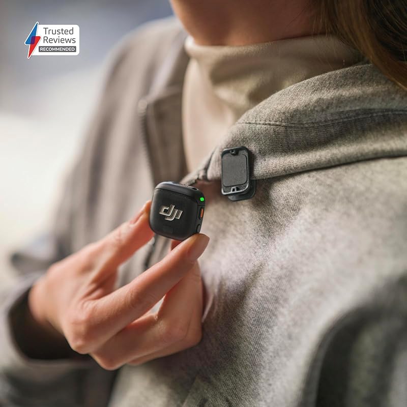 Trasmettitore DJI Mic 3, mini mic wireless per iPhone/fotocamera/Android