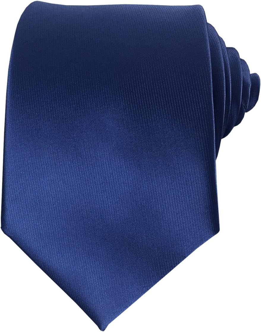 Mens Silk Tie Solid Formal Necktie