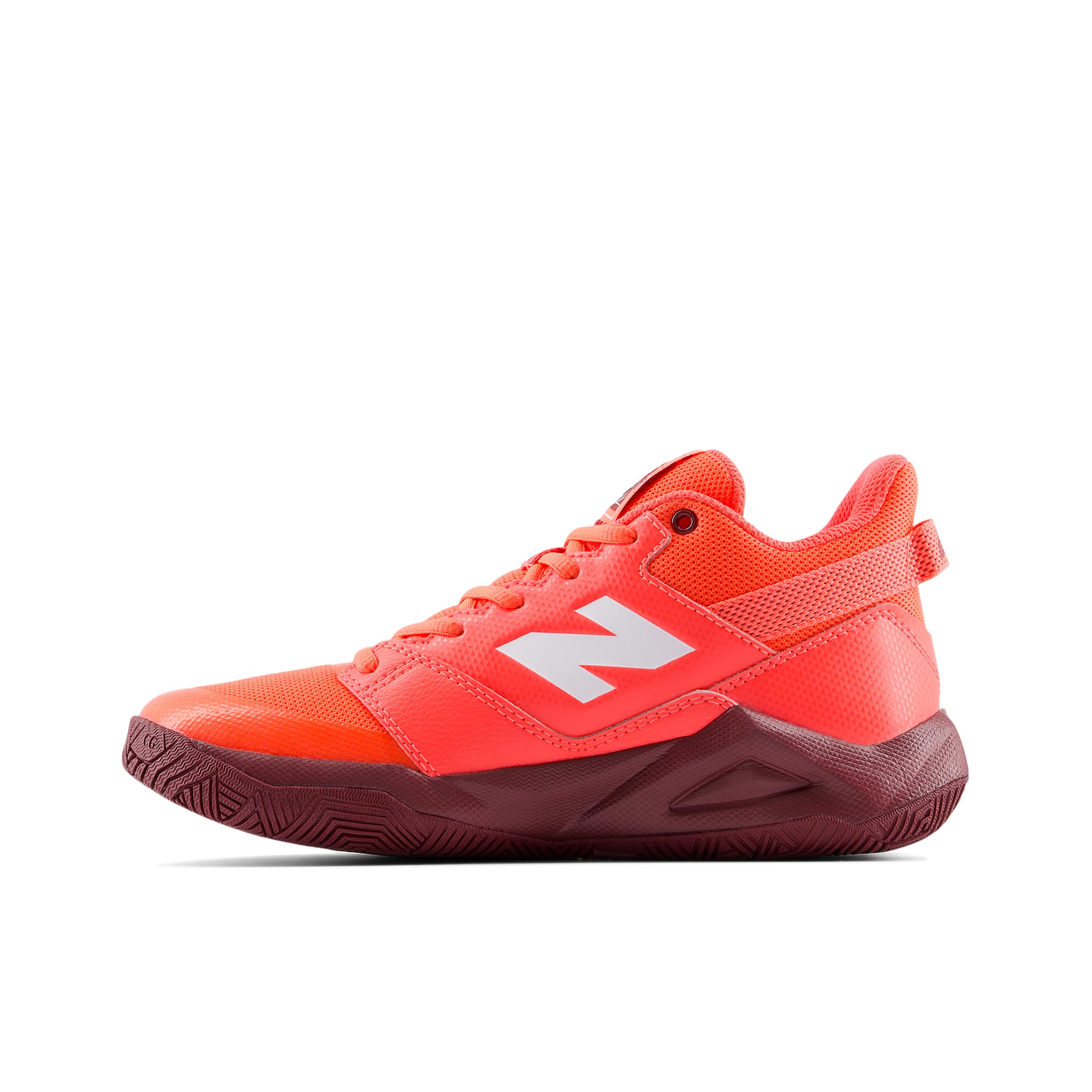 New Balance Kid’s Coco CG2 Tennis Shoe, Urgent Red/Monarch Burgundy, 12 M Little Kid
