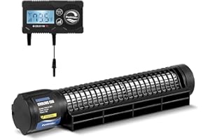 Poafamx Aquarium Chiller, DC12V Aquarium Cooling Fan with 3-Speed Adjustable Controller, Cross-Flow Fish Tank Cooler for Axolotl, Automatic Temperature Control Aquarium Cooler (4W)