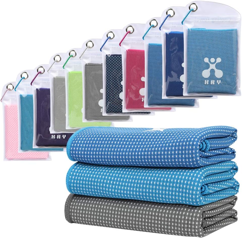 Instant Cooling Towel for Instant Cooling Relief,Use as Cooling Neck Headband Bandana Scarf,Microfiber Towel Bandana Headband,100cm*30cm - for Sports, Workout, Gym, Yoga, Pilates, Travel, Camping