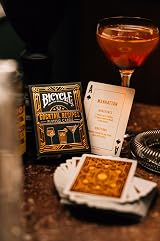 Bicycle Cocktail Playing Cards Deck with Recipes Black 52 Cards USA Made view 4