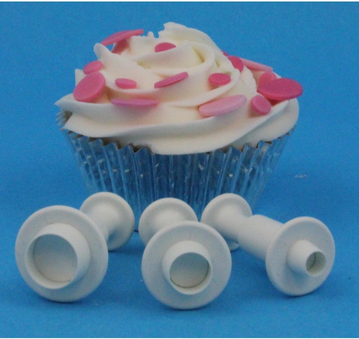 PME MR151 Round Plunger Cutters, Small, Medium, Large Sizes, Set of 3,White - Image 3