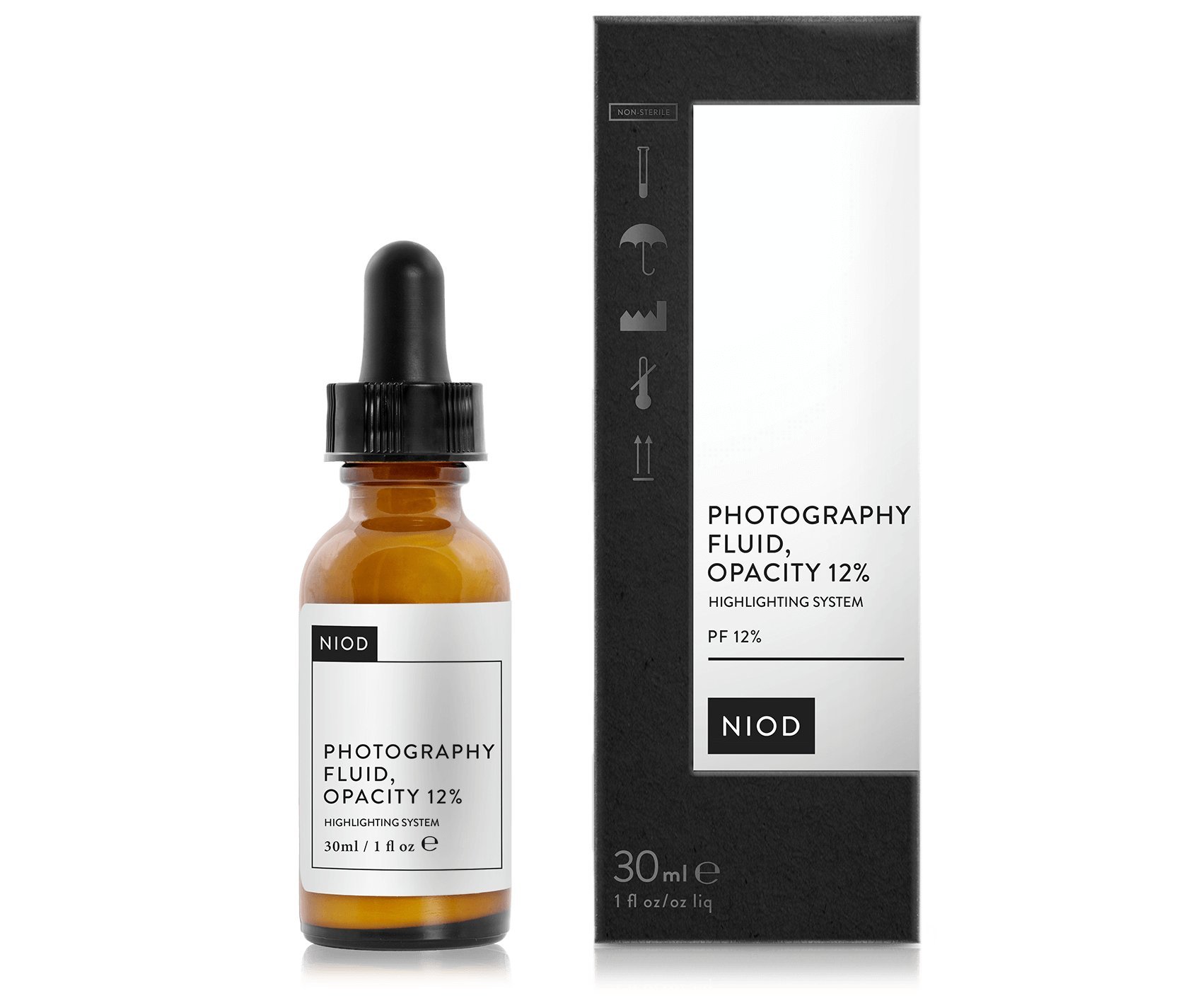 NIOD Photography Fluid, Colourless, Opacity 12% (30ml), transform skin to look instantly better in life and on camera