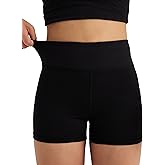 AugIris Girls Athletic Biker Shorts with Hidden Pocket High Waisted Dance Kids Shorts Soft Active Yoga Bike Short Teen