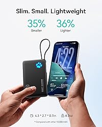 INIU 45W Portable Charger, 10000mAh Built-in USB C